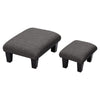 Upholstered Ottoman Fabric Stool Linen Footstool Foot Rest Chair Bench Pouffe