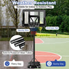 Portable Basketball Hoop 5-Level Height Adjustable Basketball Goal Hoop Stand