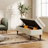 Linen Storage Ottoman Seat Stool Bench Chest Box Pouffe Bedroom Footstool Trunk