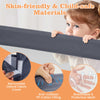 Toddlers 120CM Foldable Bed Rail Kids Bedrail Guard-Grey