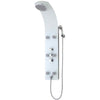 Glass Shower Panel with Thermostatic Mixer LANZAROTE White SCHÜTTE