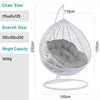 Hanging Egg Chair Rattan Outdoor Indoor Patio Garden Swing Chairs With Cushion