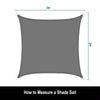 Sun Sail Shade Awings Canopy Patio Suncreen UV Block with Rope Garden Outdoor