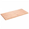 Camerina Table Brown 120x60x4 Treated Solid Wood Oak Live ,Table P9D5