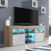 TV Unit Cabinet | TV Stand 145cm | Sideboard with High Gloss Doors | Free LED