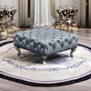 Ancroft Coffee Table Footstool In Soft Plush Velvet Rectangle Pouffe Upholstered