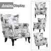 Occasional Butterfly Accent Wing Armchair High Back Velvet Fireside Chair Sofa