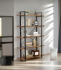 5 Tier Large Ladder Bookcase for Living Room and Office