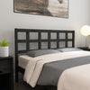 Sufrk Bed Headboard Black 145.5x4x100 Solid Wood Pine,Bed Headboard In Y1Z4