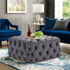 Large Square Footstool Chesterfield Button Puffe Stool Coffee Table Window Seat