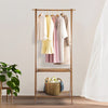 Foldable Wooden Coat Rack Clothes Rail Garment Stand Shoe Storage Corner Shelf