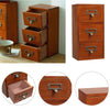 Wooden Small Chest of 3 Drawers Storage Cabinet Desktop Tidy Organizer Box Case