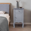 Small Side Table Slim Narrow Wooden Night Stand Bedside Drawer Storage Cabinet