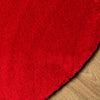 Rug HUARTE Short Pile Soft and Washable Red Ø 80 cm