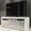 TV Unit I 160cm I Sideboard I Cabinet I Grey High Gloss Doors I Storage