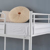 Twin Over Twin Bunk Bed with 2 Storage Drawers & Guard Rail - Heavy Duty Metal