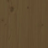 Bed Headboard Honey Brown 206x4x100 Solid Wood Pine N5I6