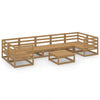 8 Piece Garden Lounge Set Solid Pinewood