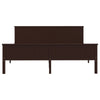Bed Frame Dark Brown Solid Wood Pine 200x200 G7T0