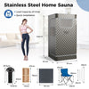 Portable Steam Sauna Home Full Body Sauna Box w/3L Steam Generator