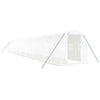 Greenhouse with Steel Frame White 32 m² 16x2x2 m vidaXL