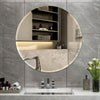 Frameless Unframed Bevel Glass Bathroom Mirror With Self Adhesive Sticker&Glue