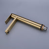 Brass Bathroom Basin Mixer Tap Sink Faucet Single Hole Deck Mounted Brushed Gold