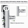 Bathroom Towel Rail Radiator Designer Flat Panel Chrome Heated Warmer Rad