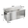 5FT Commercial Worktable Stainless Steel Catering Prep Table Cabinet Work Bench