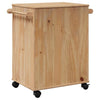 Kitchen Trolley Rolling Cart Serving Bar Solid Wood Pine