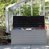 200-600L Outdoor Storage Box Large Patio Garden Deck Container Chest Wheels