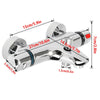 Chrome Bathroom Thermostatic Bath Shower Mixer Taps Deck Mounted Valve Bar Tap