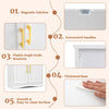 Bathroom Floor Storage Cabinet 110cm Freestanding Pantry Cabinet-White