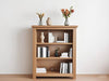 Oakcroft Small Oak Bookcase, Bookcase, Small Low Bookcase, Comes Fully Built