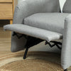 Push Back Recliner Armchair w/ Adjustable Leg Rest for Living Room Bedroom Grey