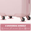20” Carry-on Luggage Hardside Luggage Airline Approved Lightweight Luggage Pink