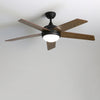 3/4/5 Blades Ceiling Fan & LED Lights Reversible Motor 52" Cooling Fan Lighting