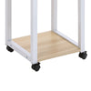Mobile Sofa Bed Side Table 3 Tier Storage Shelf Folding Overbed Tray Laptop Desk