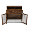 Wooden Dog Crate Pet Cage Indoor Furniture Large Dog House Kennel with Drawer UK