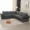 Luxury 2, 3 Seater Linen Fabric Couch Sofa Corner Chaise Settee Living Room Set