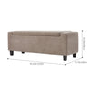 Linen Storage Ottoman Chest Box Pouffe Bench Bedroom Bed End Window Seat Stool