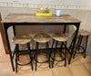 Breakfast Bar Table And Stools 4 Seater Kitchen Dining Room Furniture Industrial