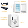 10L Portable Mini Fridge Table Top Electric Small Cooler Car Ice Box Office Home