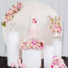 3PCS Metal Plinth Cylinder Dessert Pedestal Wedding Cake Flower Display Stand UK