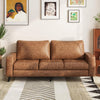 3 Seater Sofa, Modern Sofa Couch Large, Faux Leather Sofa for Living Room Office