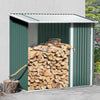 Outdoor Garden Shed Galvanised Steel Wood Firewood Log Storage Rack Tool Cabin