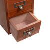 Vintage Wooden Trinket Box Chest of 9 Drawers Desk Organizer Storage Cabinet