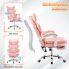 Executive Racing Gaming Chair Faux Leather Computer Desk Chair Swivel Adjustable