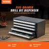VEVOR Drill Bit Dispenser Organizer Cabinet Five-Drawer for #1 to #60 Stackable