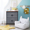 Chest of Drawers w/ 2 Drawers Home Storage Organizer Unit Modern Fabric Dresser
